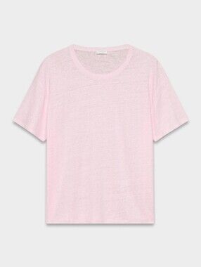 BNWT Aritzia Little Moon Loom Linen Quay T-Shirt - Villa Pink, Size M